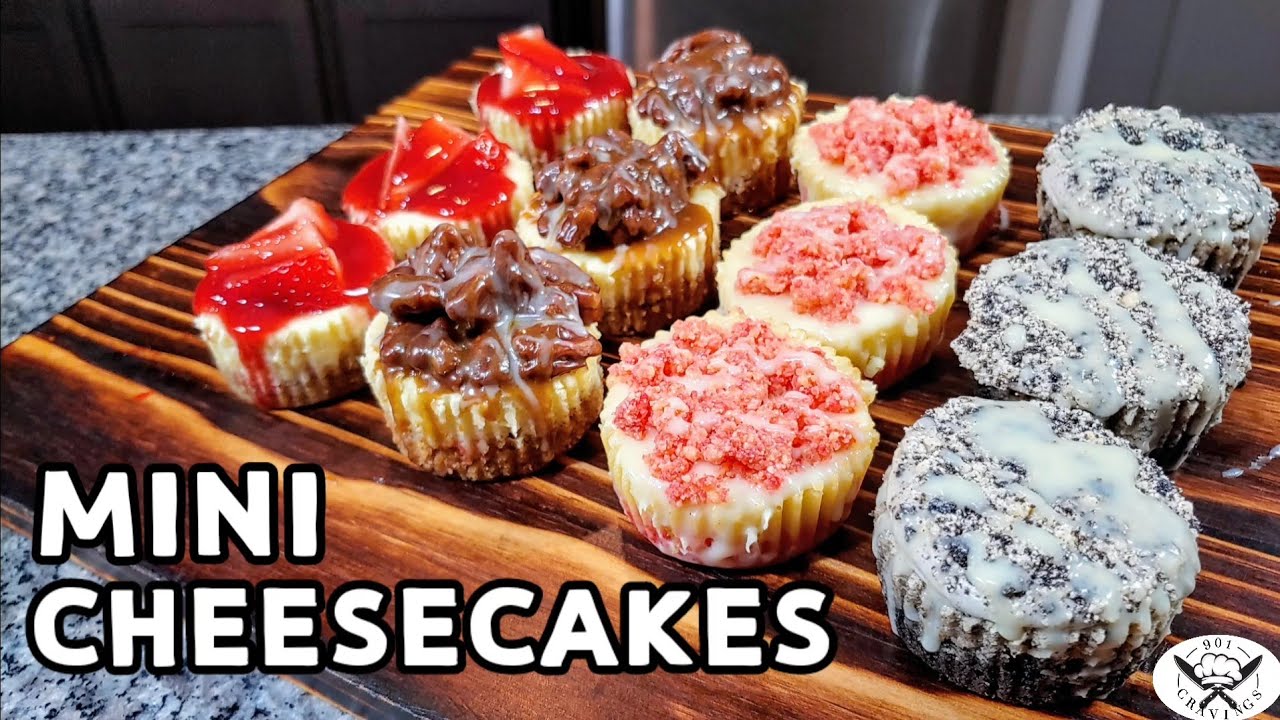 HOW TO MAKE MINI CHEESECAKES (4 WAYS)