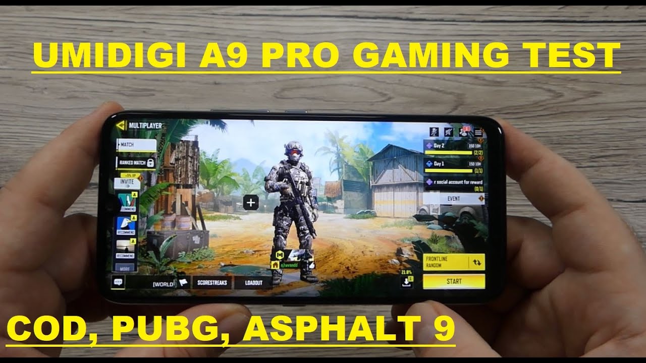 Umidigi A9 PRO - GAMING TEST: COD, PUBG & ASPHALT 9!