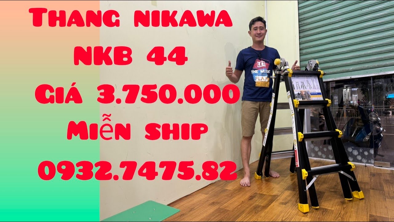 Thang nhôm rút lồng NIKAWA model NKB -44 bảo hành 2 năm