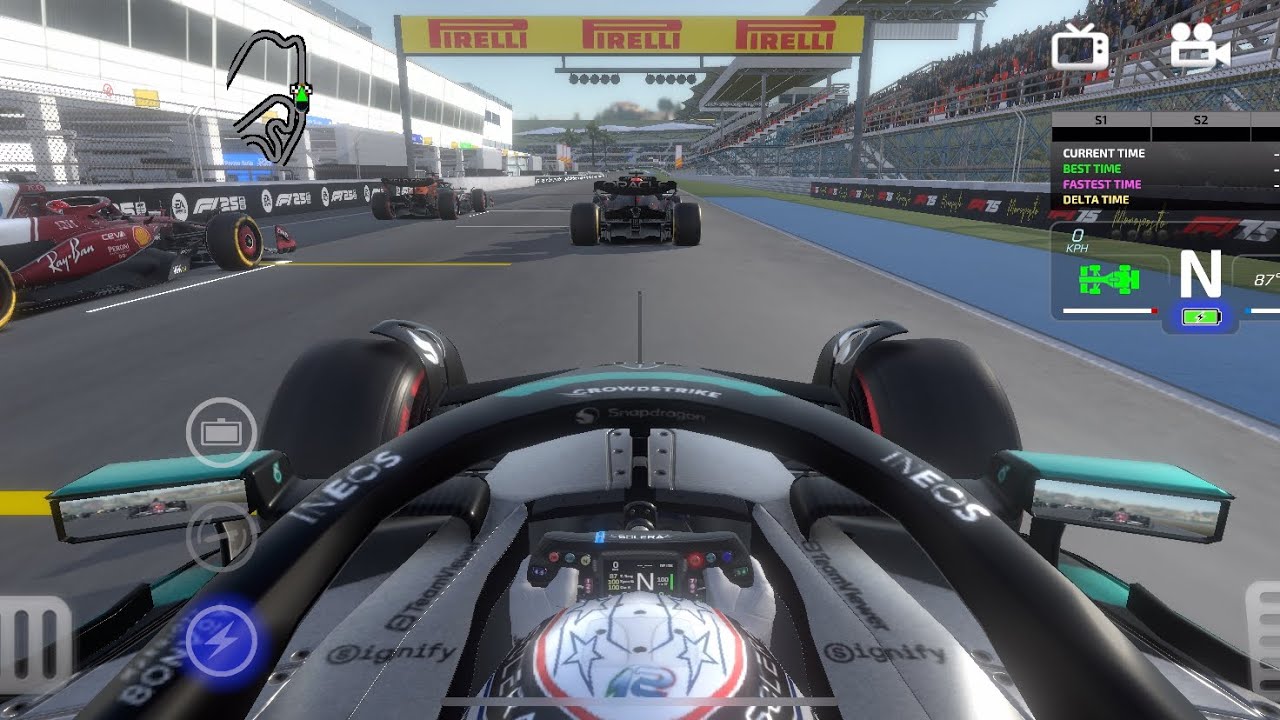 Monoposto 2025 Kimi Antonelli Mercedes Brazil 10% Race Gameplay