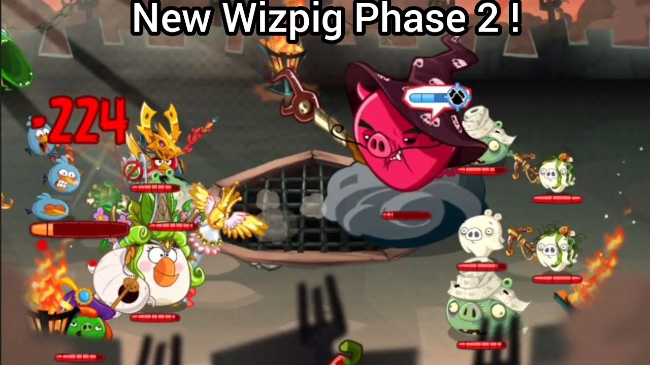 Completing The Wizpig Castle Update In Angry Birds Better Epic + Unlocking The Caves !