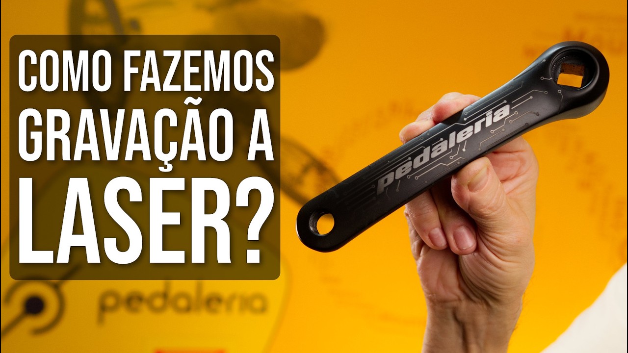 Como fazemos gravação a laser de peças de bike na Pedaleria