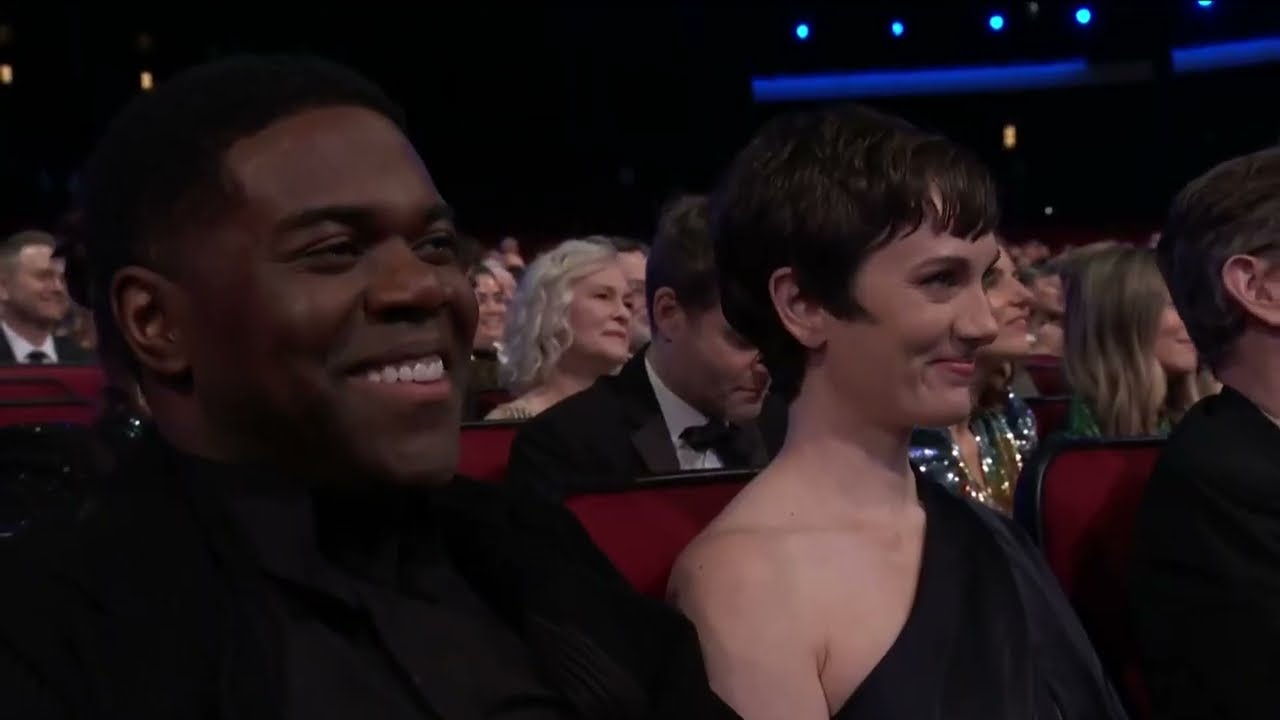 Nick Offerman AND Murray Bartlett present the Emmy to Sam Richardson for Ted Lasso