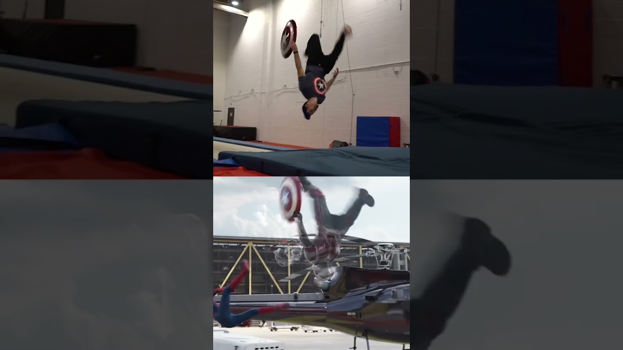 Stunts with captain America&rsquo;s shield in real life 🔥