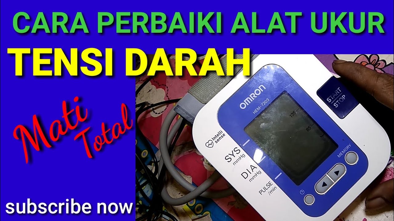cara perbaiki alat ukur tensi darah||automatic blood pressure monitor #CaraPerbaikiAlatTensiDarah