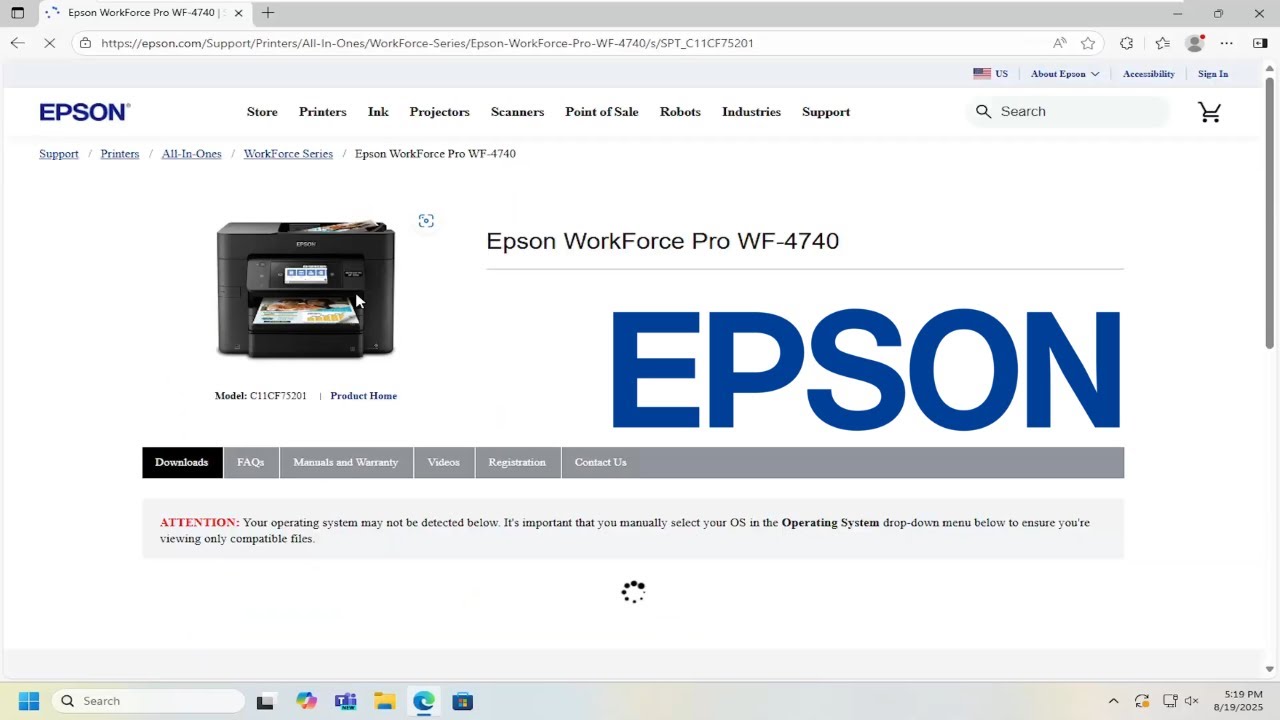 Jak zainstalować i skonfigurować drukarkę Epson WorkForce WF-4740 [Przewodnik]