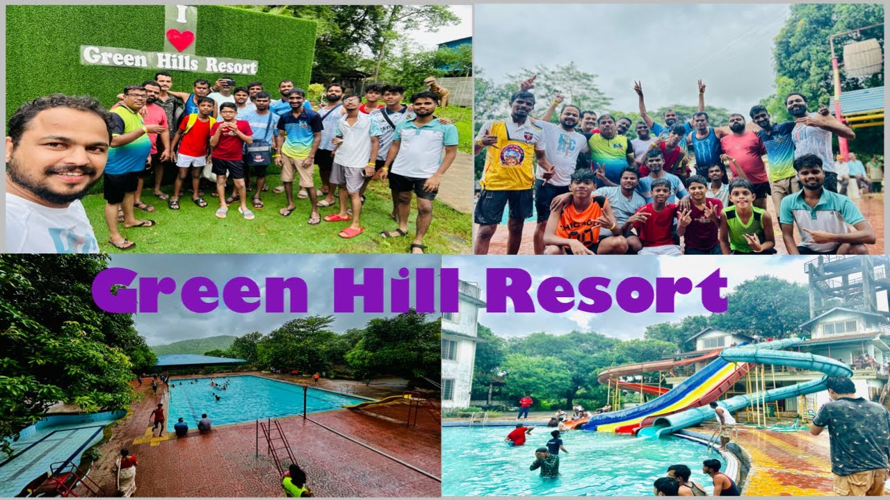 Green hill resort🌴Nallasopara east 🏊😍full dhamal with friends ग्रीन हिल रिसॉर्ट@suhasvaje #resort
