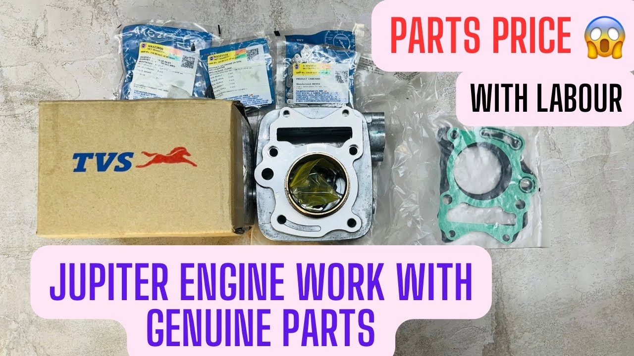 TVS Jupiter Engine Problem 😡 Engine Work With All Genuine Parts Price #tvsjupiter
