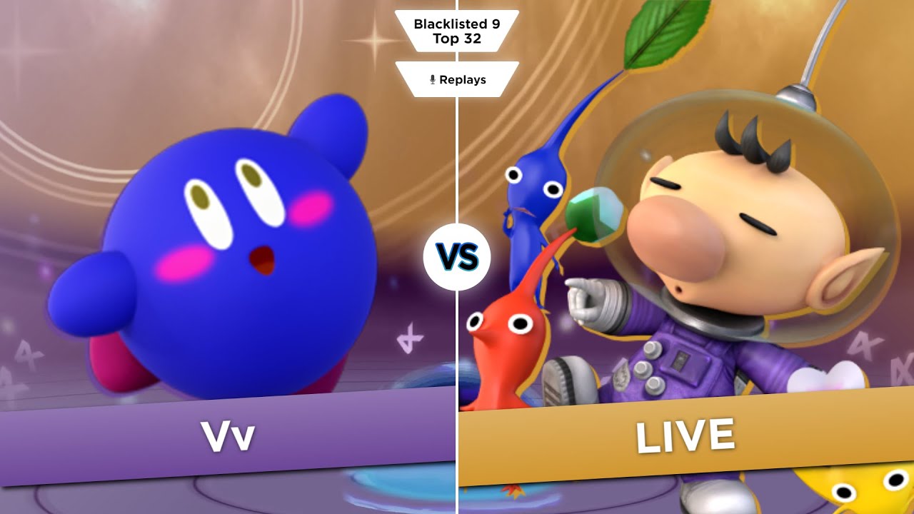 Blacklisted 9 Top 32 - Vv (Kirby) vs LIVE (Olimar)
