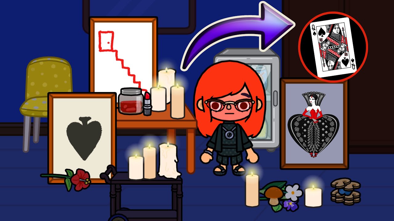 Тока Бока РЕАЛЬНАЯ ЛЕГЕНДА о ПИКОВОЙ ДАМЕ! ОНА ПОЯВИЛАСЬ и СПУСТИЛАСЬ по ЛЕСТНИЦЕ Toca Life World