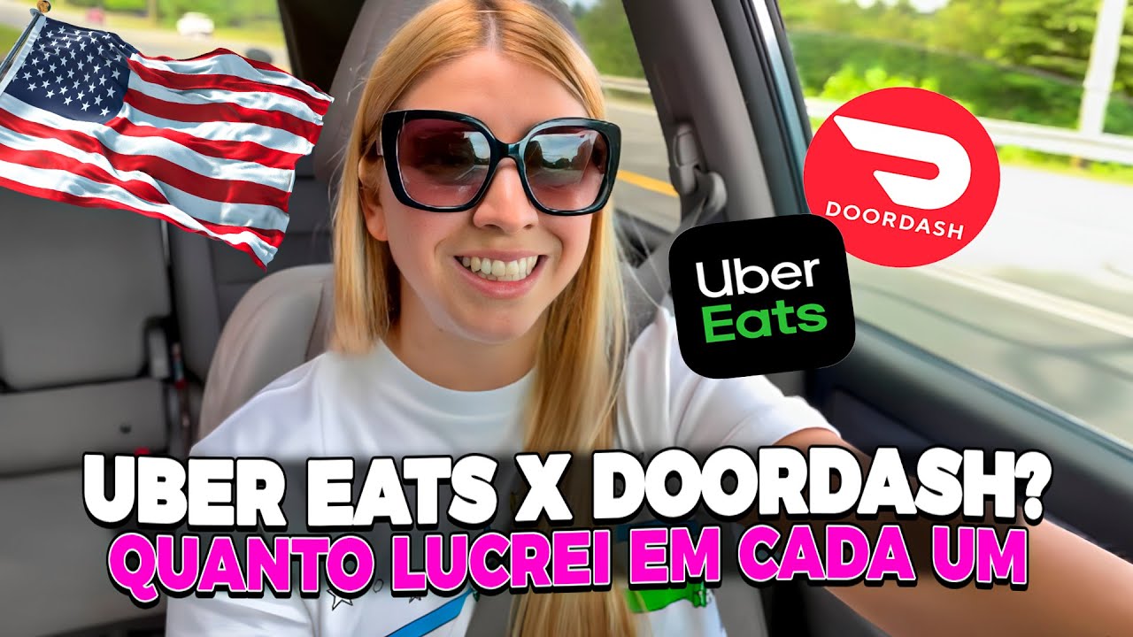 TRABALHEI NOS DOIS APPS HOJE – UBER EATS OU DOORDASH? VEJA O RESULTADO FINAL