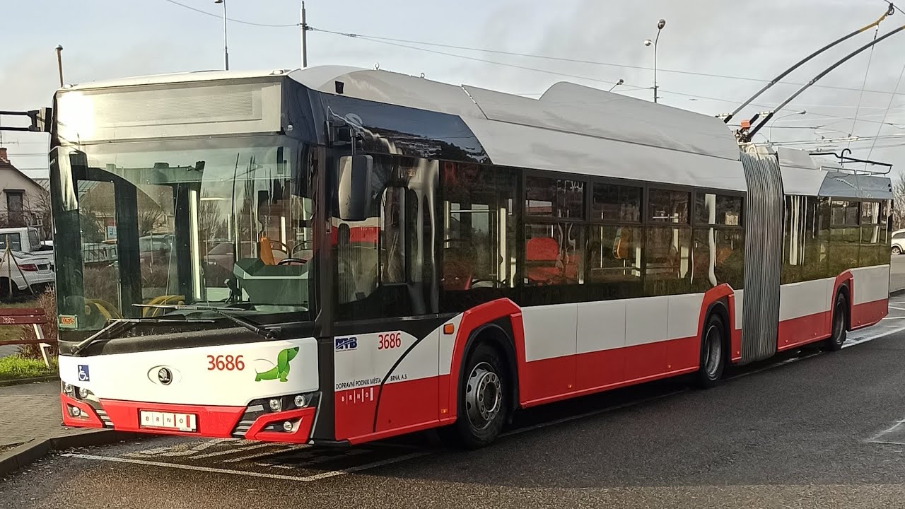 Brno trolejbusy smyčka Štefánikova Čtvrť
