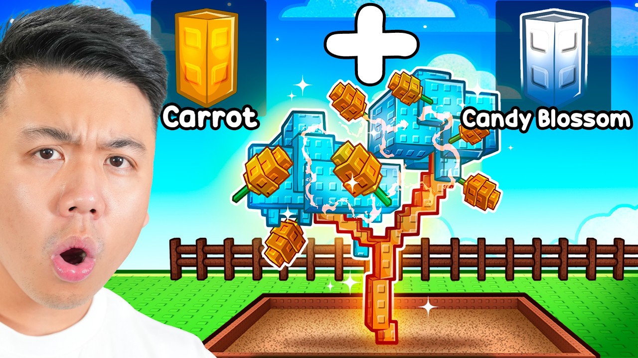 Starting Over But I Can COMBINE SEEDS In Grow A Garden
