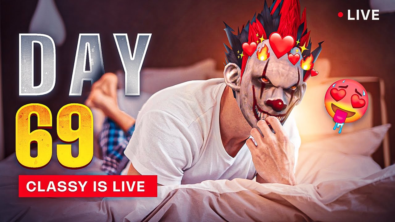 Classy On Grandmaster 69 ⛔️ Top 1 Rank Push Live 🥵  Day 69/75 #freefire #live  #classyfreefire