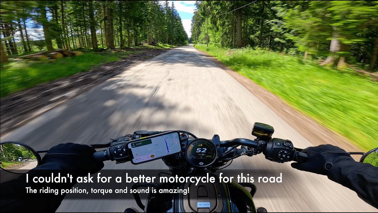 Harley Sportster S 1250 - RAW Sound, Riding in Heaven, and Exploring Black Forest Germany, B500 [4K]