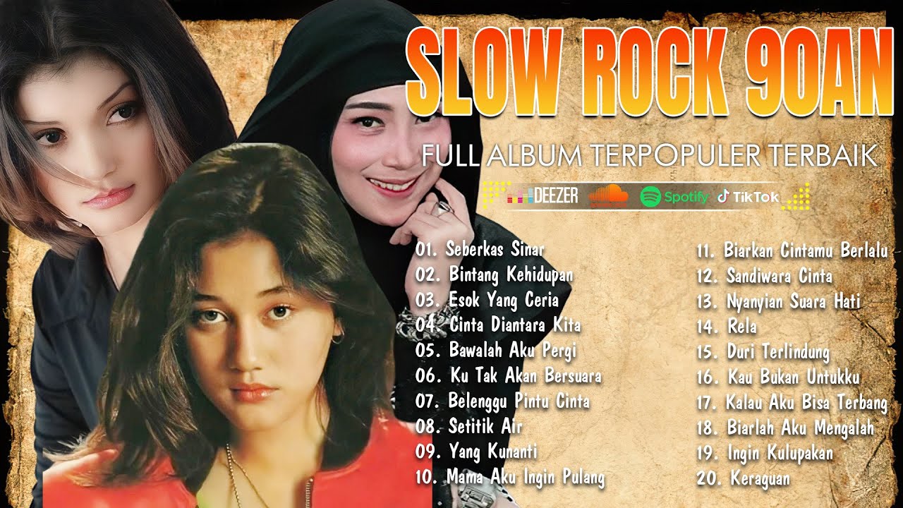 Slow Rock Indonesia 90an Paling Sedih (Lirik)|Nike Ardilla & Inka Christie - Lagu Galau Bikin Nangis