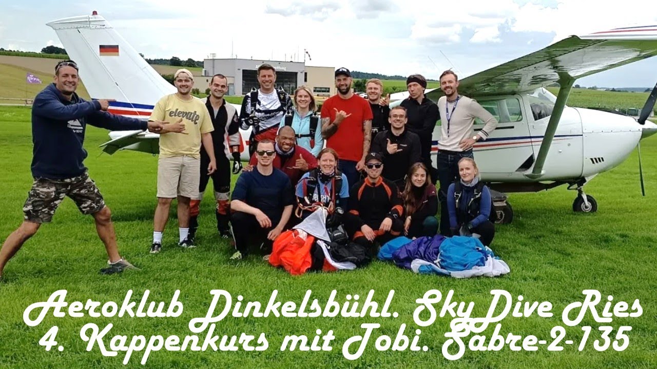 SkyDiving: Aeroklub Dinkelsbühl, Skydive Ries  🇩🇪 , Mein 4. Kappenkurs, 
