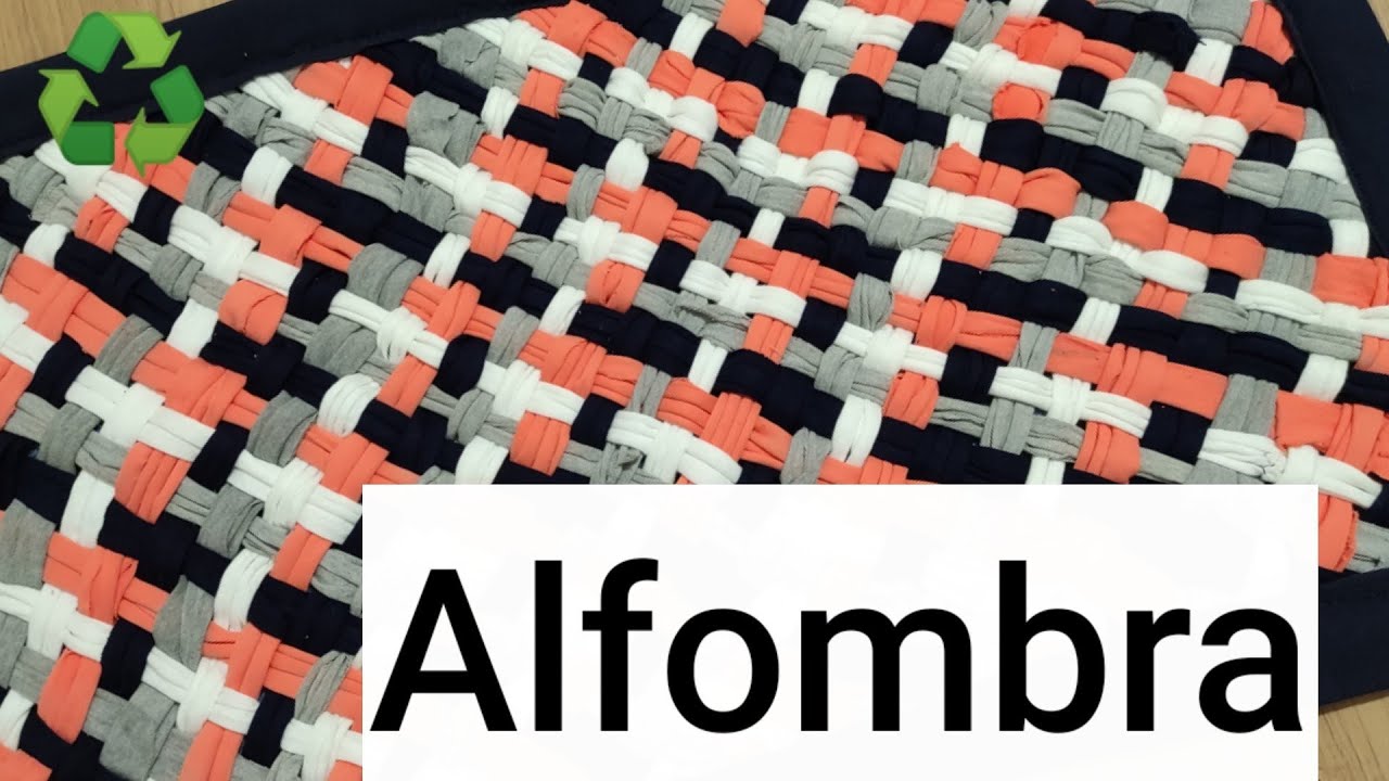 👕DIY Reciclando prendas viejas ALFOMBRA DE TRAPILLO con Camisetas ♻️ EASY RUG with Recycled clothing