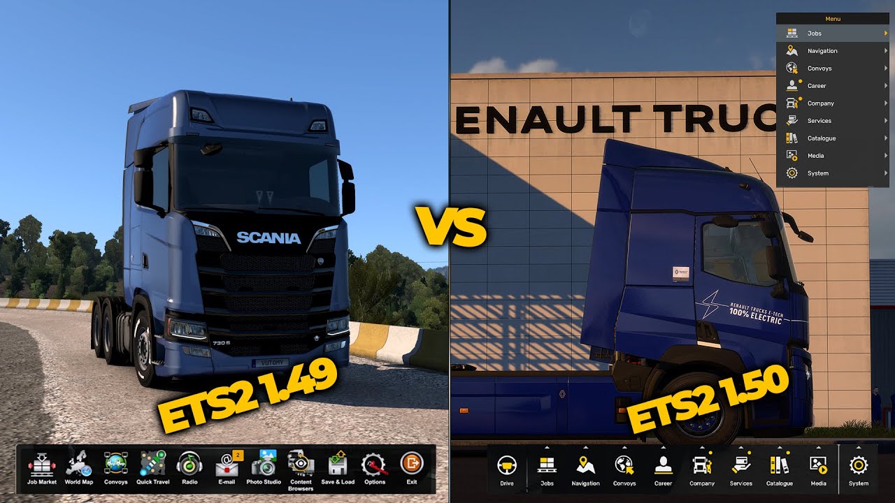 ETS2 1.50 vs ETS2 1.49 | Graphics, Performance, Features & More