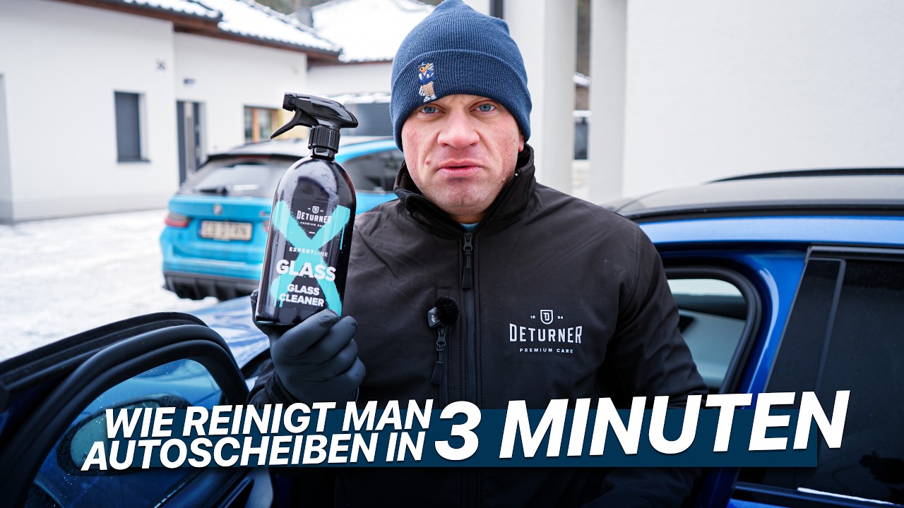 Wie reinigt man Autoscheiben effektiv in 3 Minuten!