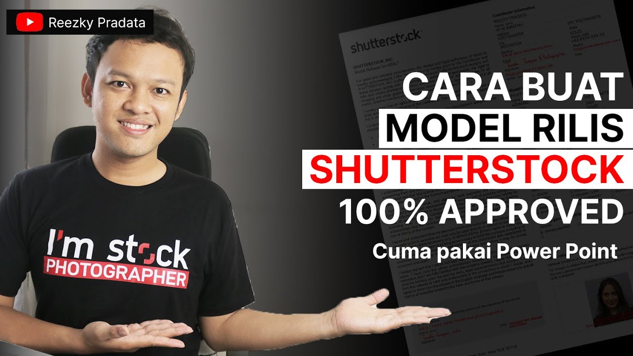 Cara Membuat Model Rilis Shutterstock dan Istock pakai Power Point