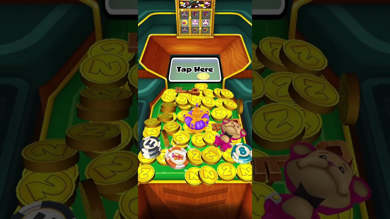 Coin Dozer, no cheat, game was too generous to give me 5 coin walls. iPhone/Coin dozer!!!!