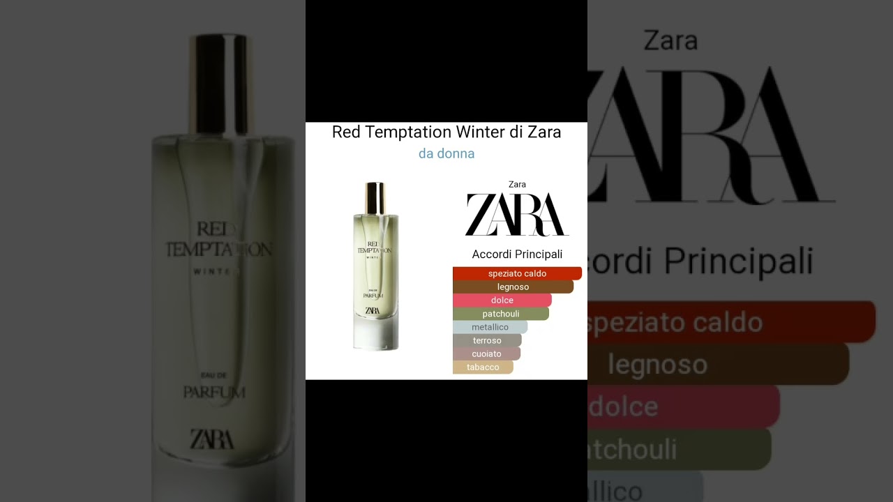 RED TEMPTATION Winter ZARA #zara2022 #profumi #parfum