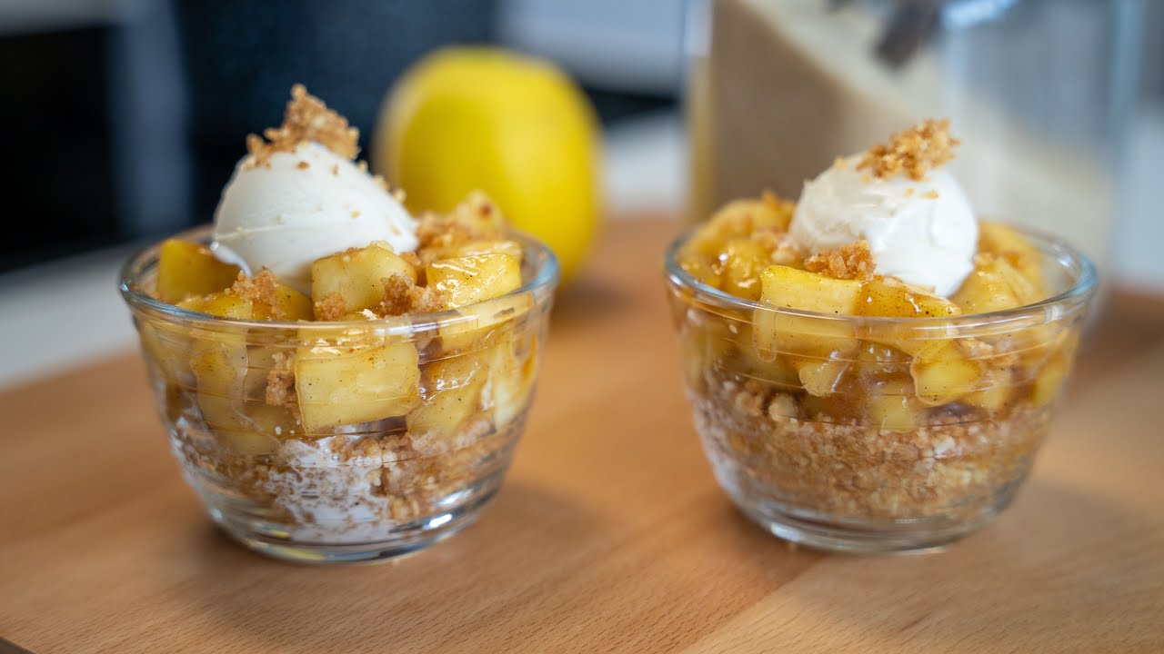 Recette rapide et pas ch&egrave;re du dessert aux pommes en 5 ingr&eacute;dients