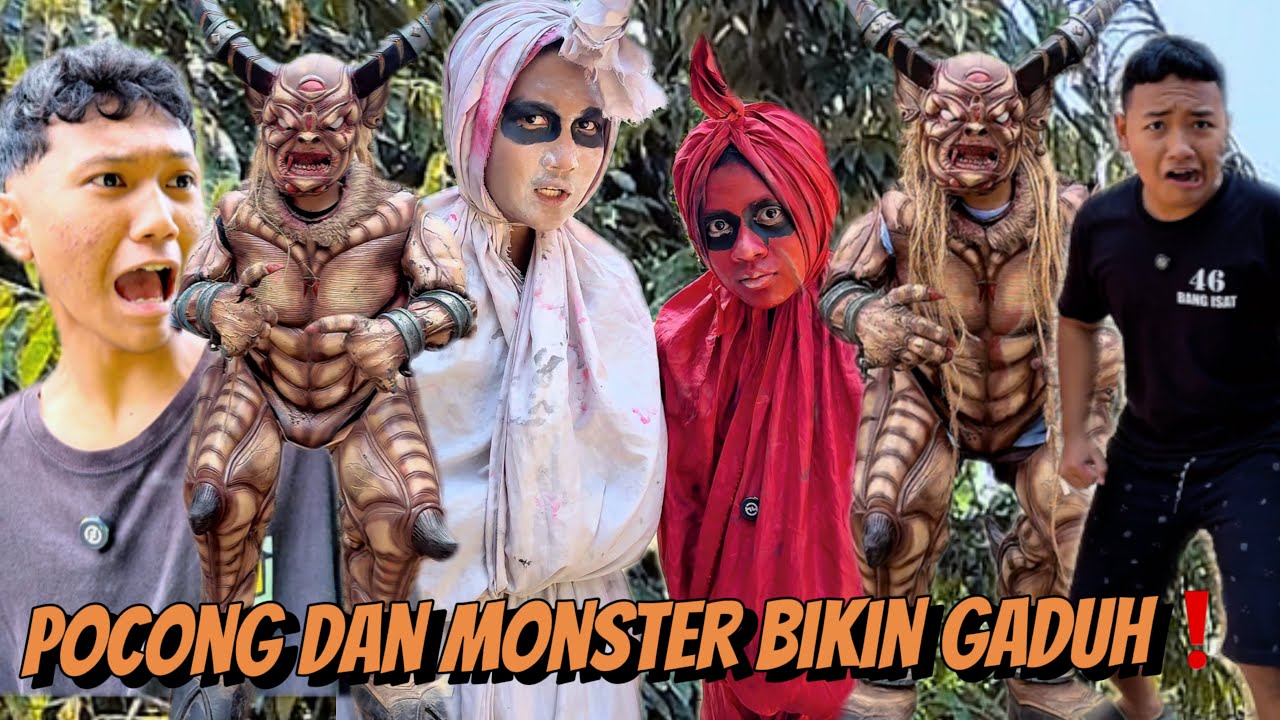 Ketika Pocong dan Monster Bersekongkol❗️Bikin Geram Warga Sekampung 😱 #horror #comedy 