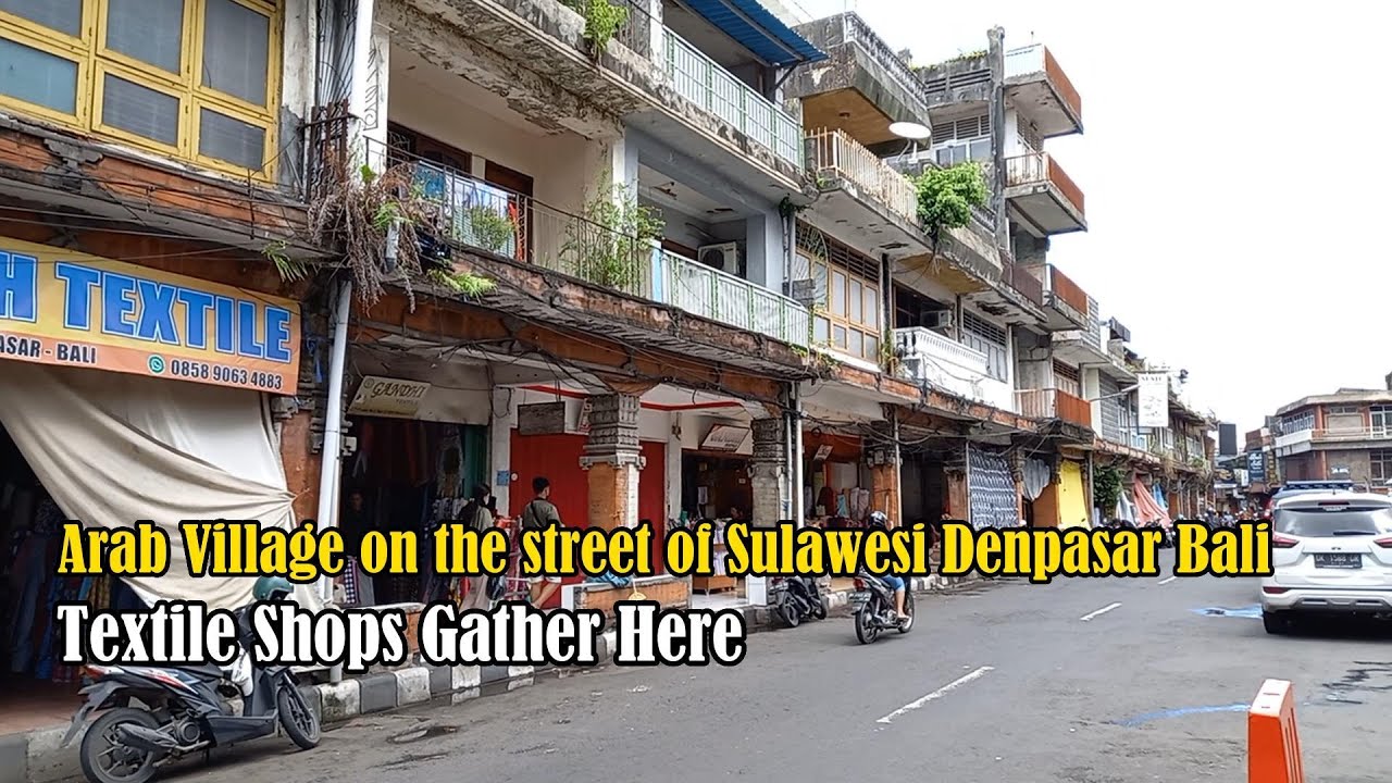 Walking in Bali, Arab village in the heart of Denpasar (textile shops) #bali #denpasar