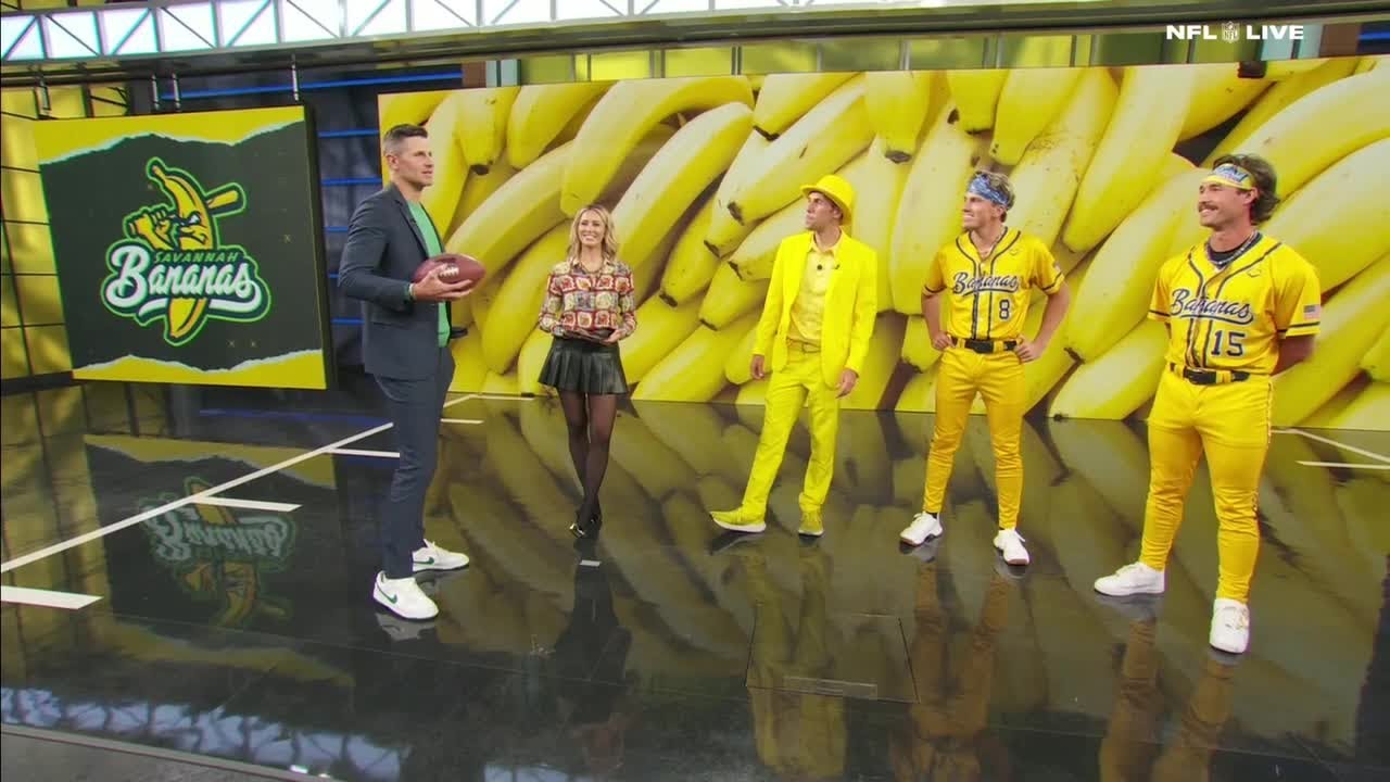 The Savannah Bananas join NFL Live! 🍌⚾