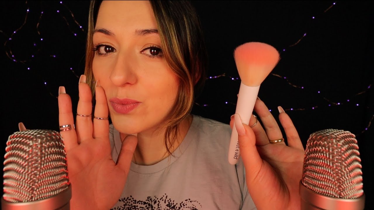 Türkçe ASMR [1 SAAT] Anlaşılmayan Fısıltılar 💋 Öpücükler & Yüz Fırçalama | Kulaktan Kulağa Sesler