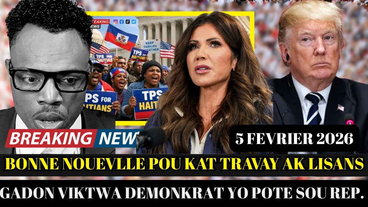 MEZANMI RANBLE MEN BON NOUVEL USCIS KONFIME KAT TRAVAY AK LISANS TOUT AP KONTINYE,DEMOKRAT FRAPE RP