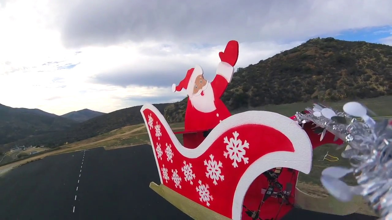 Santa's Sleigh Really Does Fly!