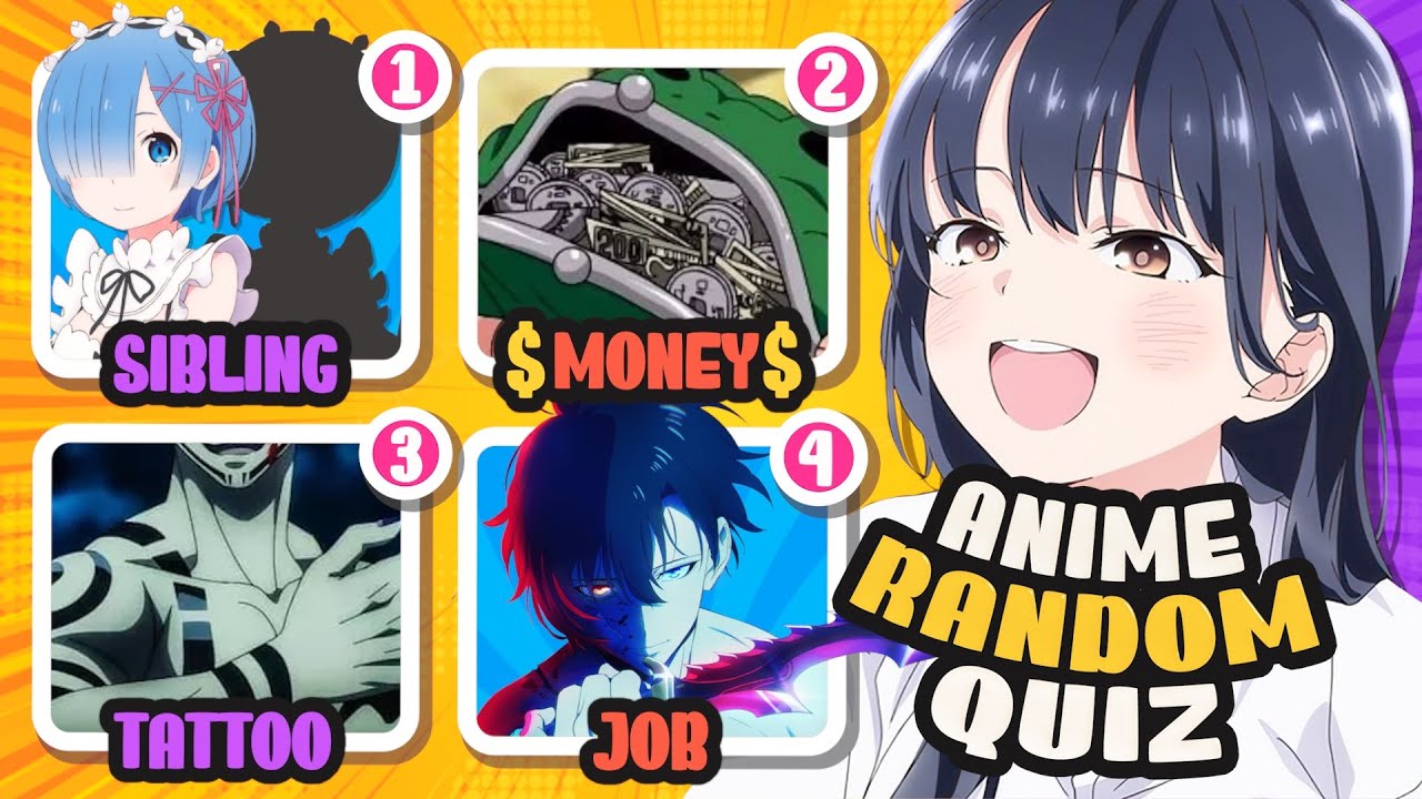 🎮 ANIME RANDOM QUIZ 🎮: 4 PARTS | 40 Questions + 4 Bonus✨🧐