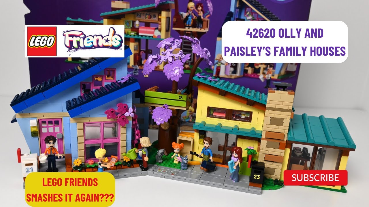 LEGO Friends 42620 Olly and Paisley's Family Houses Build and Review
