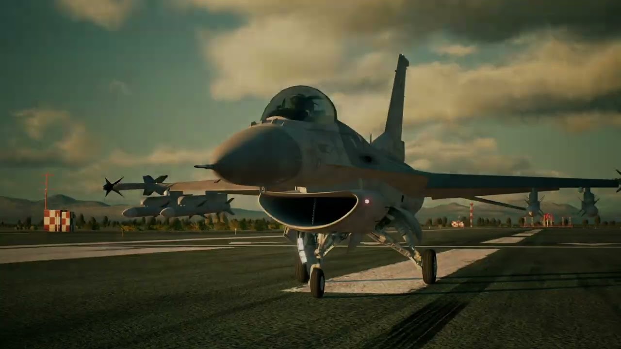 Ace Combat 7 M06 Ace difficulty S Rank with Base F-16