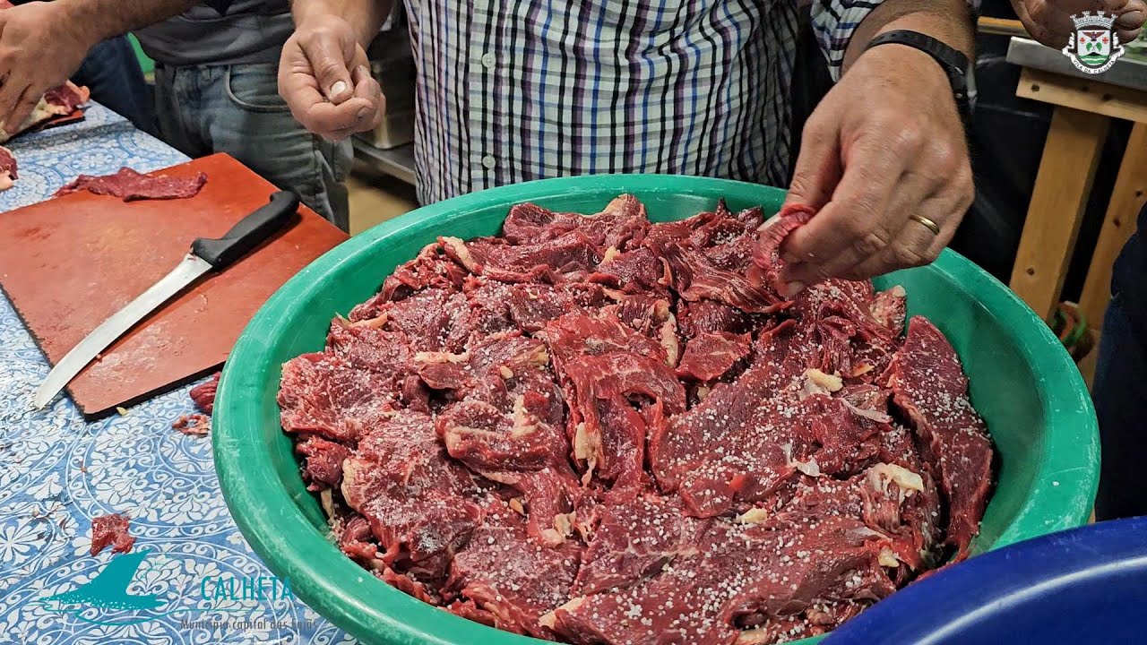 Funcionários Município Calheta Preparação Sopas Esp. Santo, Festa Santa Catarina 2024 Ilha S. Jorge