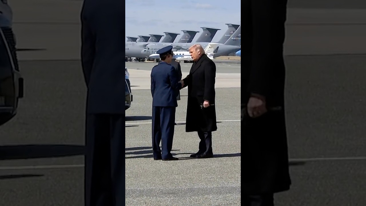 President Trump attends dignified transfer for 6 fallen aircrew