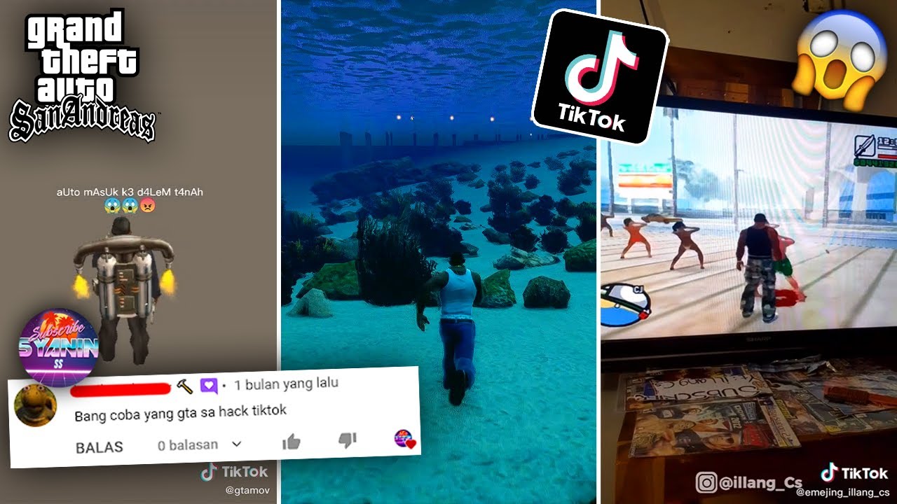 COBA BUKTIKAN HACK & GLITCH TIKTOK GTA SA BARU VS LAMA #1 GTA San Andreas Misteri Rahasia Easter Egg