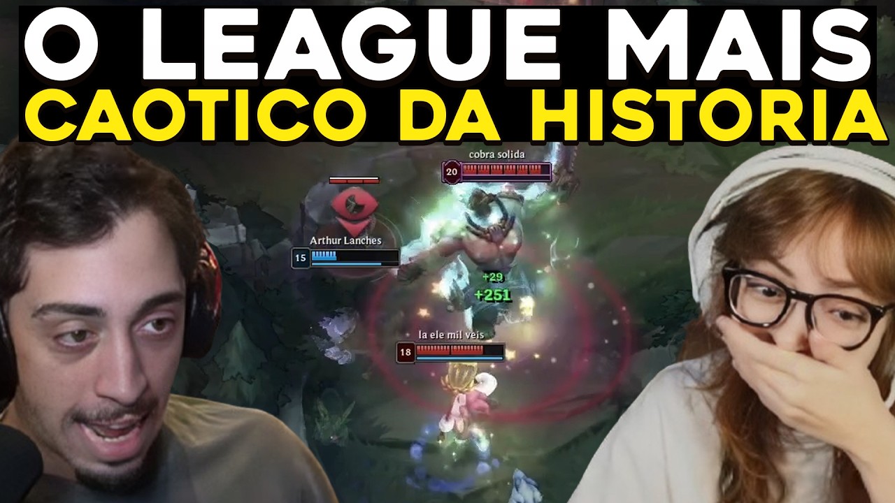 LUCAS INUTILISMO E LUMA (O DUO  MAIS CA&Oacute;TICO), AYEL VS RED PEU  - RENECRODILO LEAGUE OF LEGENDS