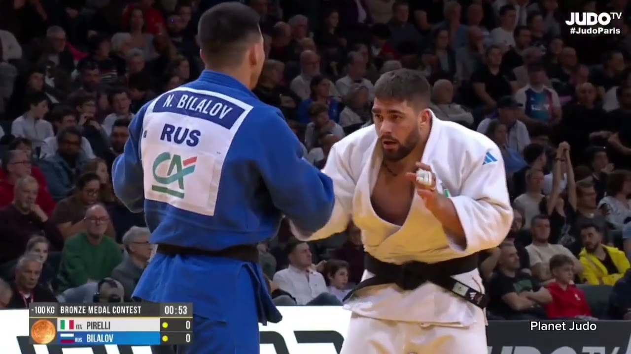 Gennaro PIRELLI 🇮🇹 🆚️ Niiaz BILALOV 🇷🇺 | схватка за бронзу/-100кг | Большой Шлем Париж 2026