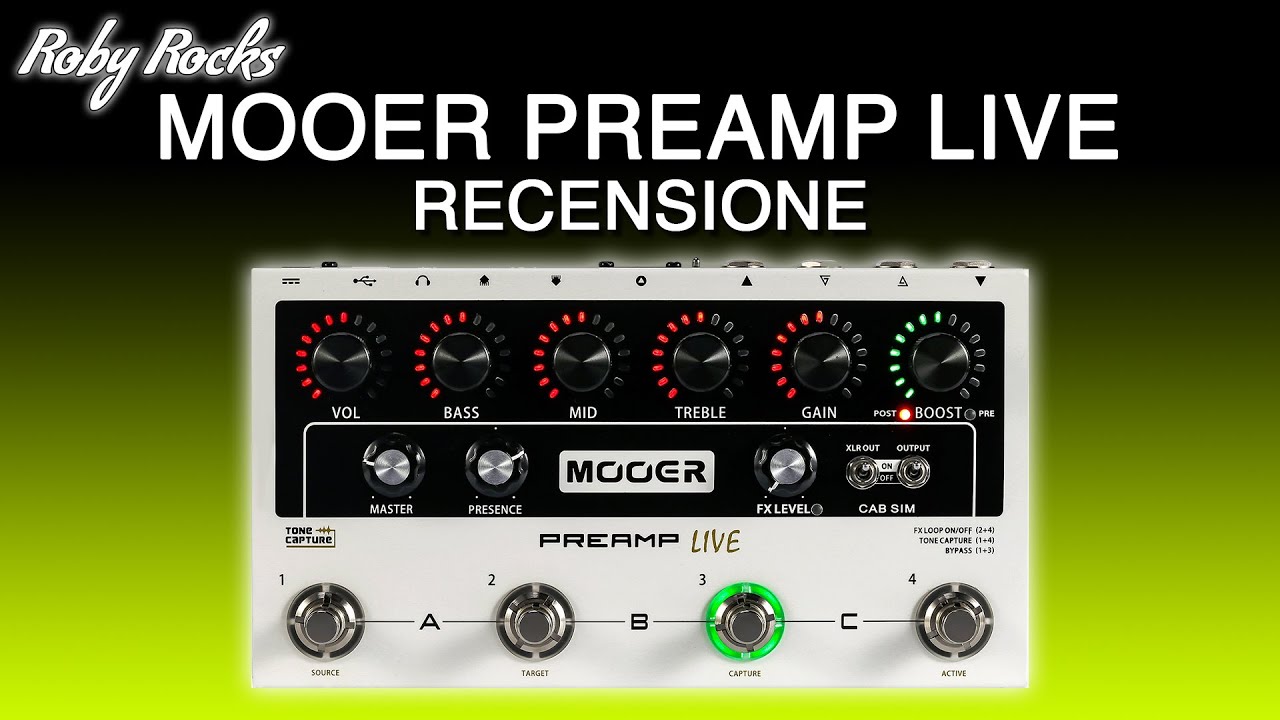 MOOER PREAMP LIVE - Recensione e Tutorial