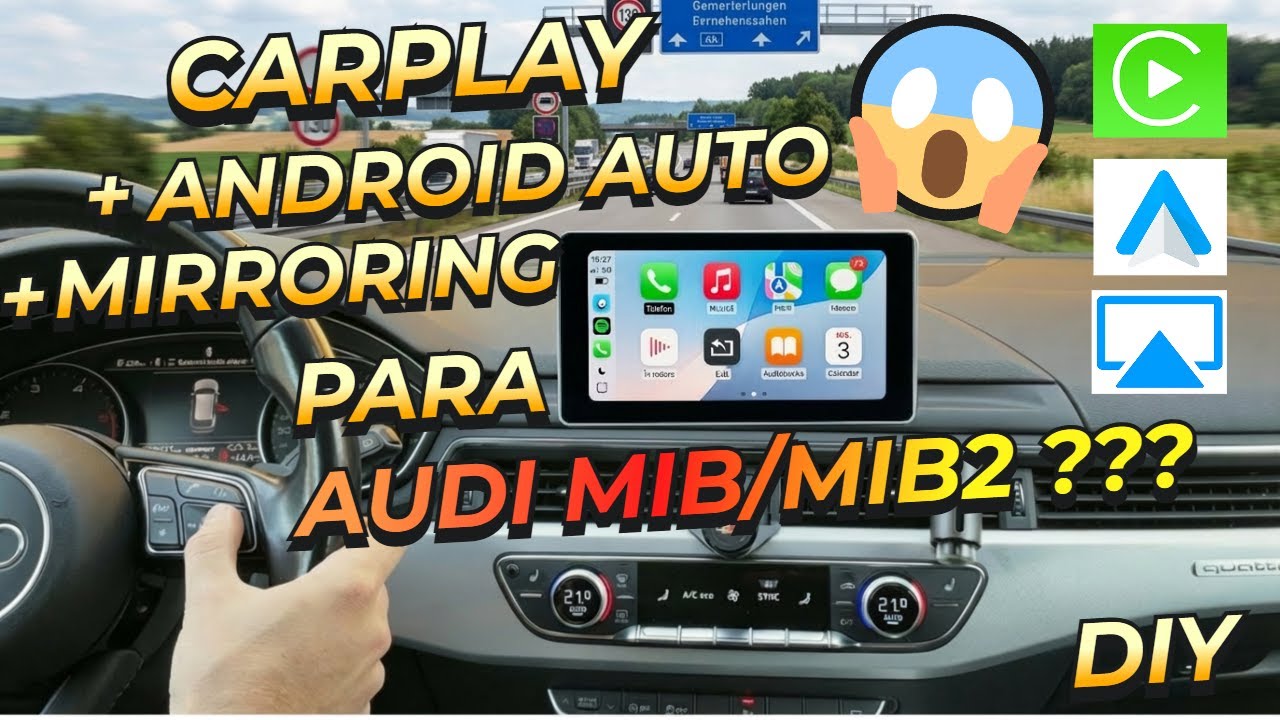 Adicione Apple CarPlay & Android Auto ao Audi A4 MIB / MIB2 | Instalação DIY Fácil | AutoABC