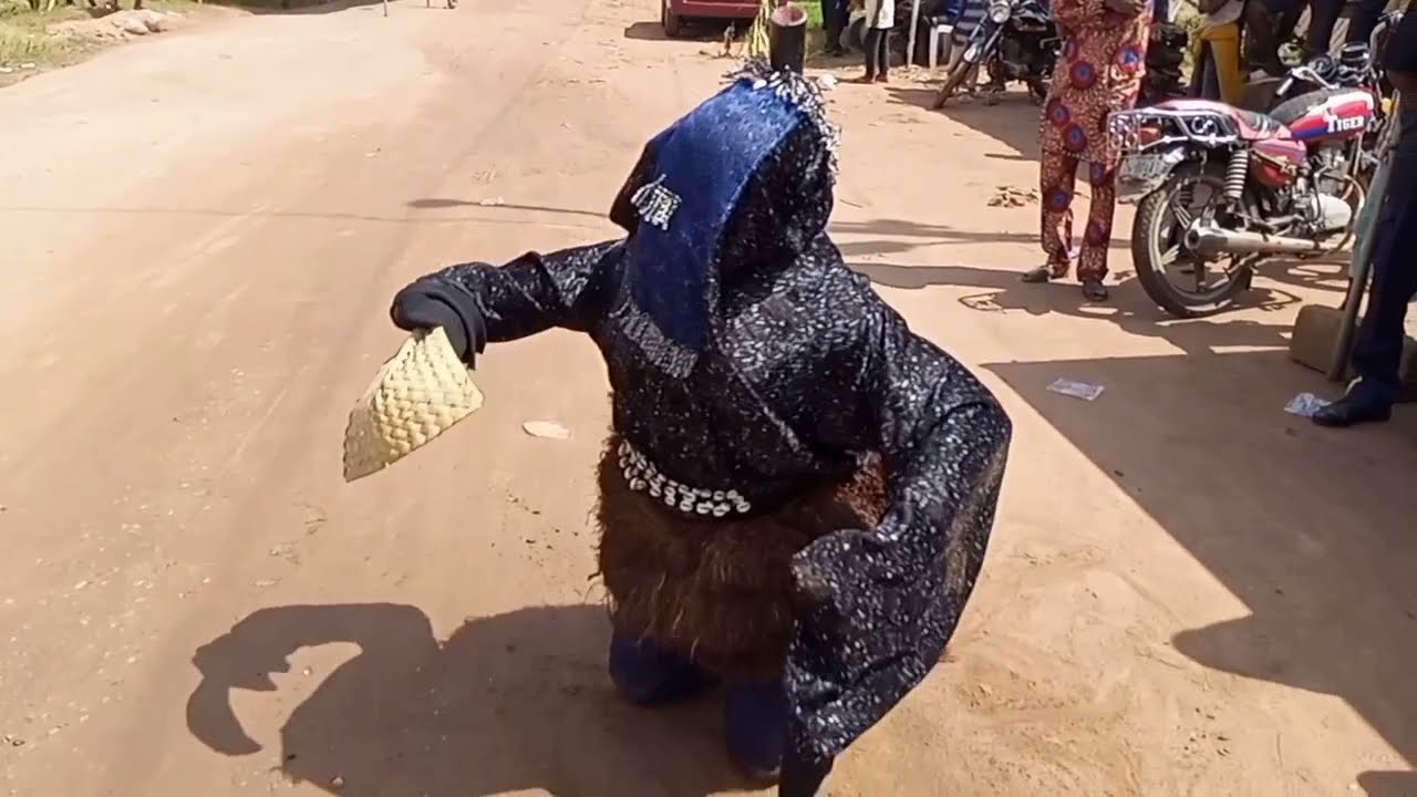 Ogba Mgbada Masquerade from Ezihe Mbano, ndi egwu
