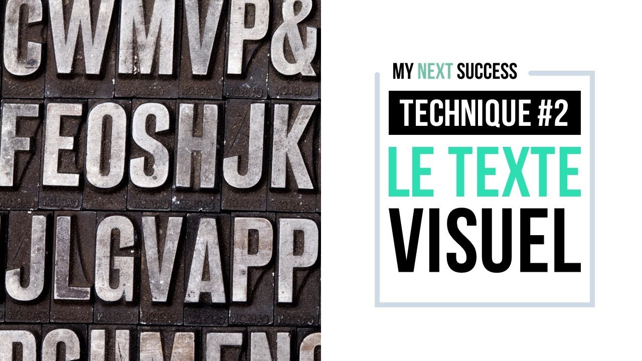 PowerPoint - DiapoDesign - Techniques créatives - #2 Le texte visuel