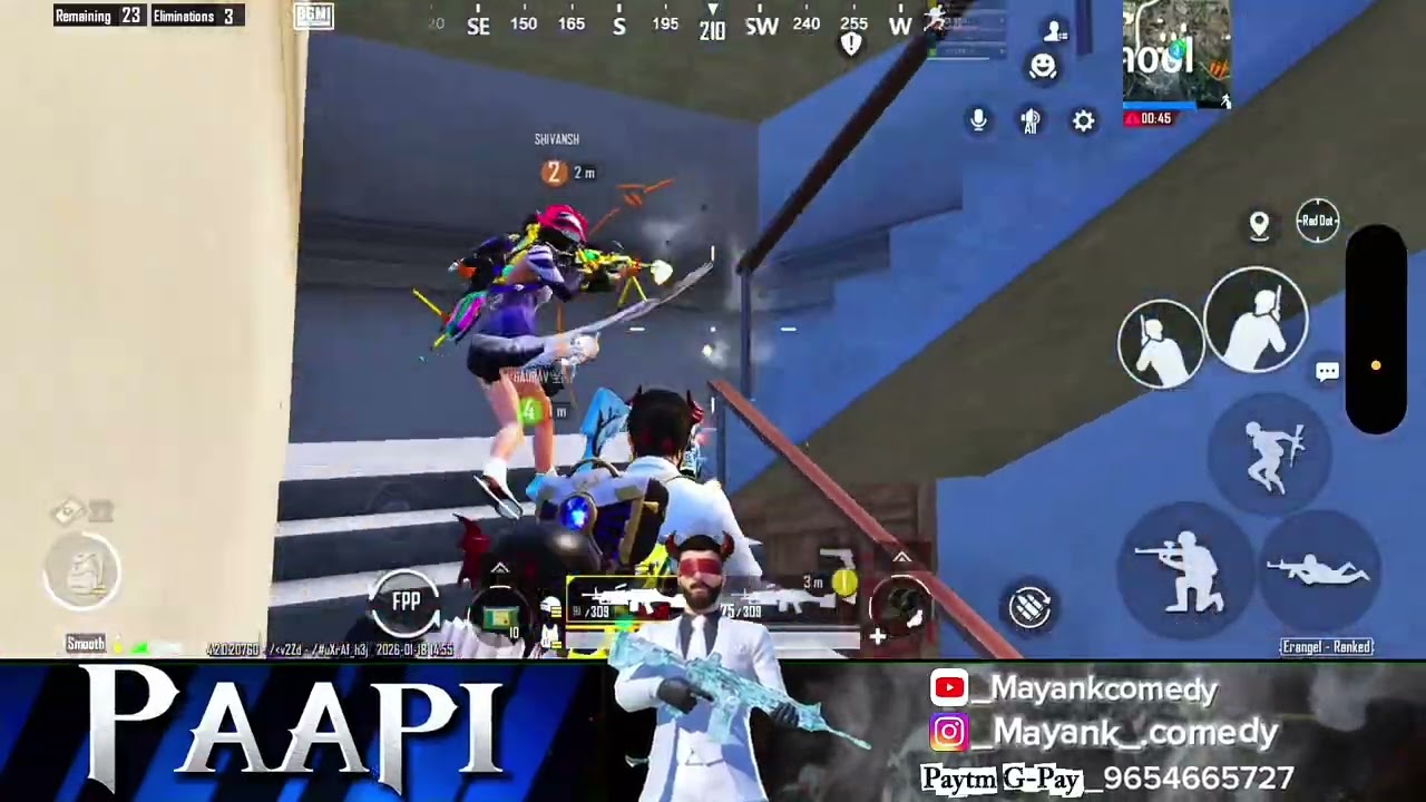 M249 squad 💀 my new gameplay with full rush 😍