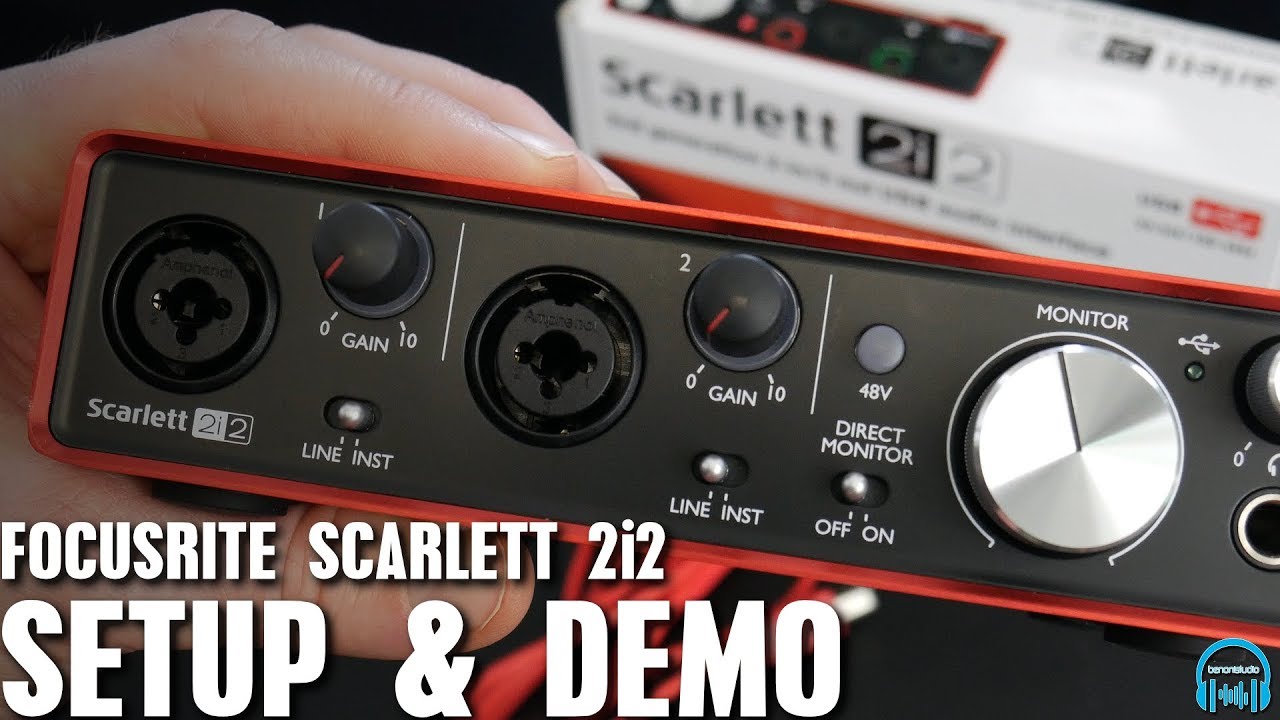 Focusrite Scarlett 2i2 — настройка и демонстрация