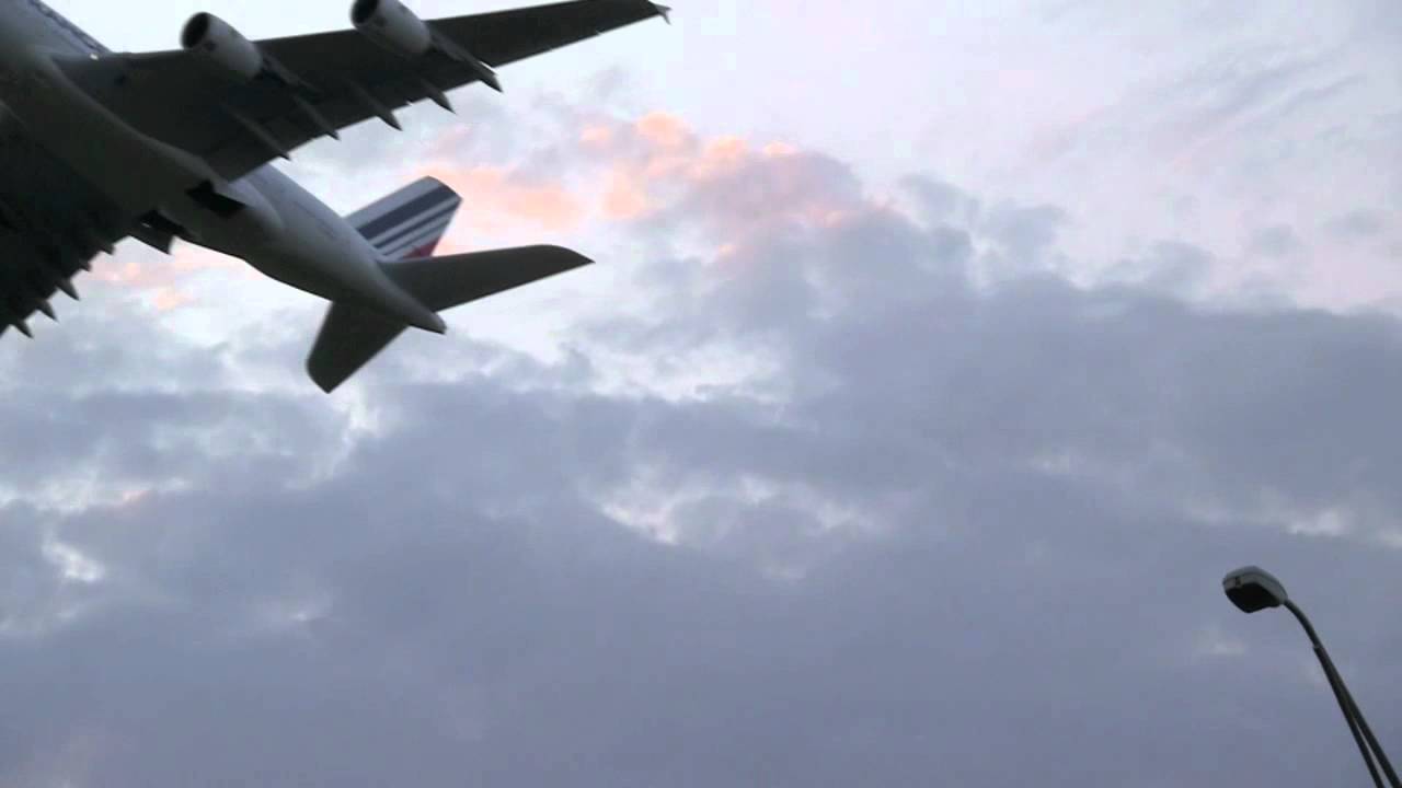 Air France Airbus 380 at Dulles
