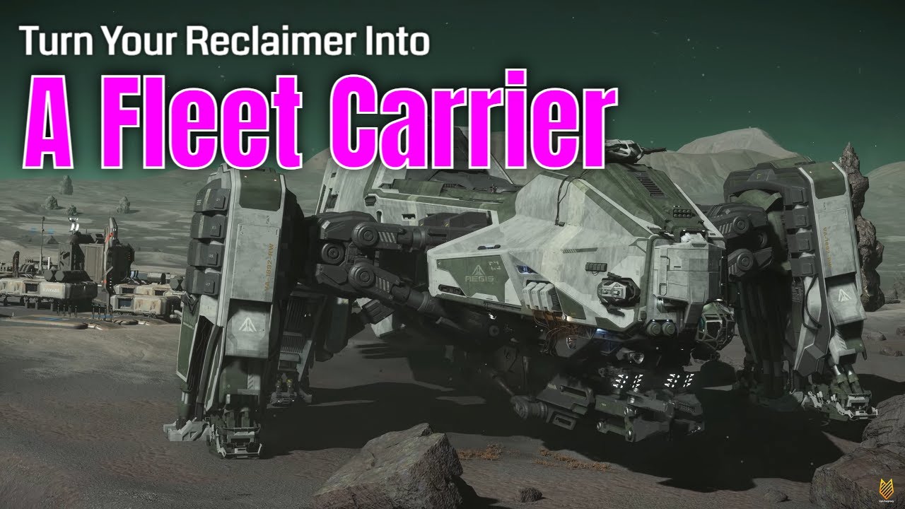 Turn Your Reclaimer Into A Fleet Carrier | Star Citizen Science & Fun 4k